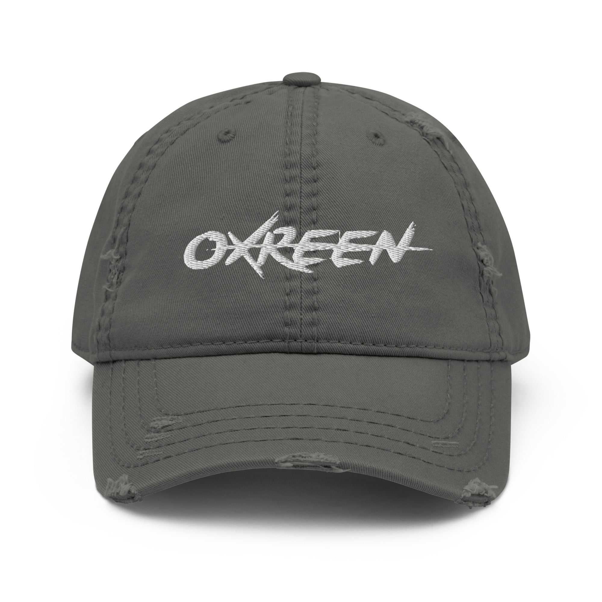Distressed Dad Hat with Velcro Strap